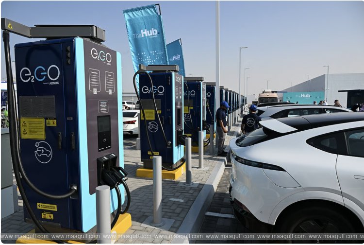 అబుదాబి-దుబాయ్ E11లో EV మెగాహబ్..!!